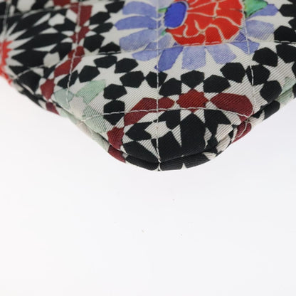 Chanel Dubai O Case Clutch Quilted Printed Nylon, BLACK, NYLON, Clutche & pouche