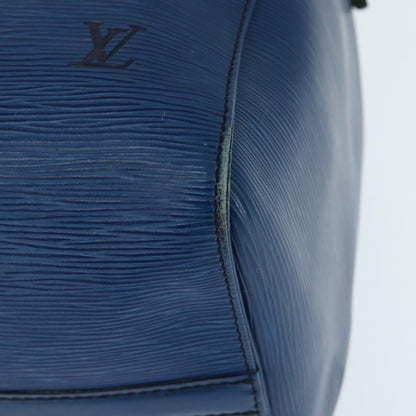 Louis Vuitton Keepall Bag Epi Leather, BLUE, LEATHER, Travel bag