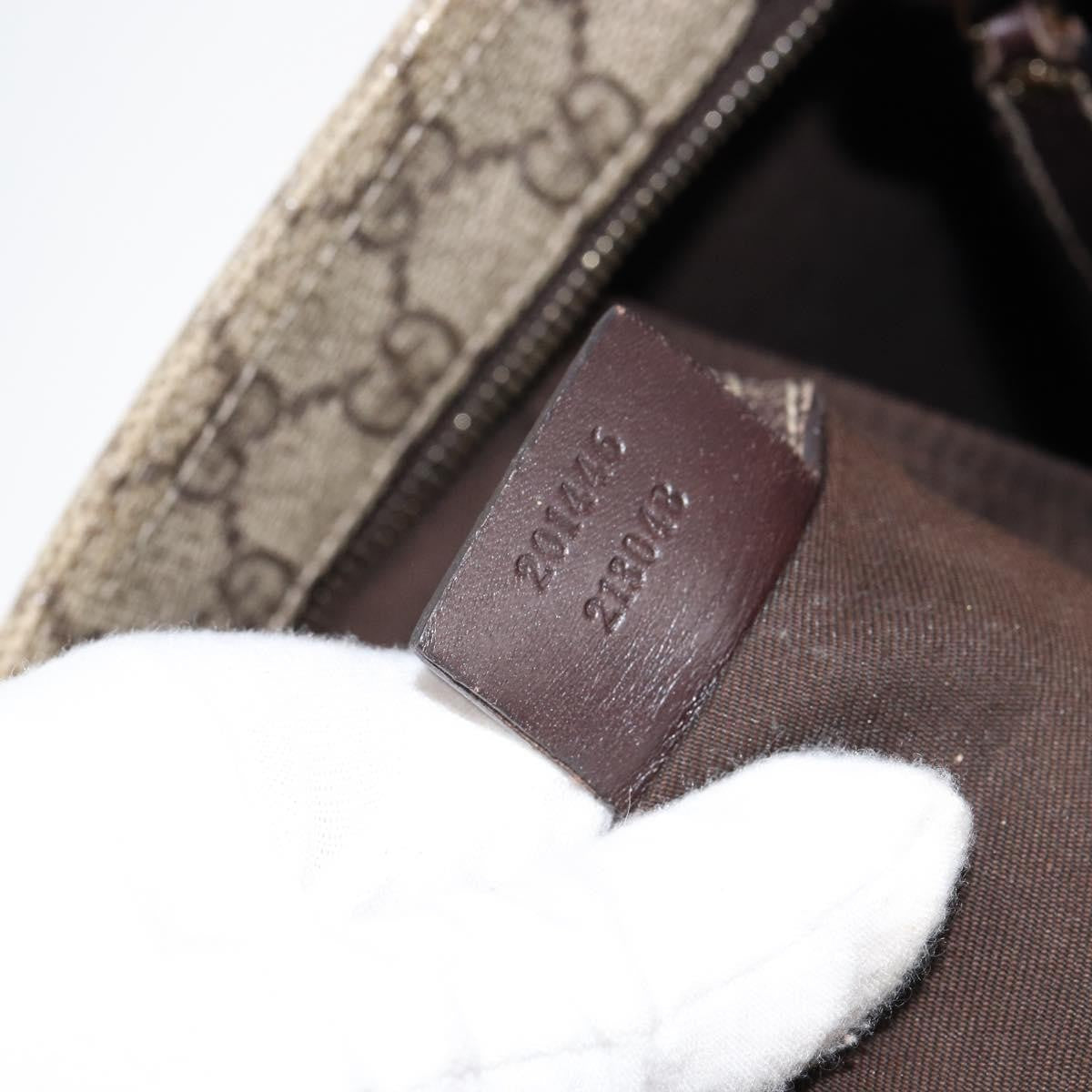 Gucci Flat Messenger Bag GG Canvas, BEIGE, CANVAS, Shoulder bag