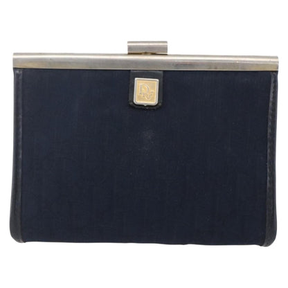 Christian Dior Vintage Trotter Pouch Canvas, NAVY, CANVAS, Clutche & pouche