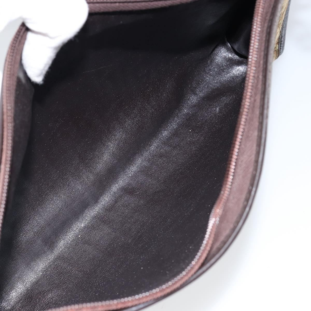 Christian Dior Vintage Trotter Shoulder Bag Canvas, BEIGE, CANVAS, Shoulder bag