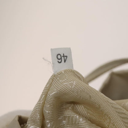 Prada Vela Double Front Pocket Backpack Tessuto with Saffiano Leather, SILVER, NYLON, Backpack