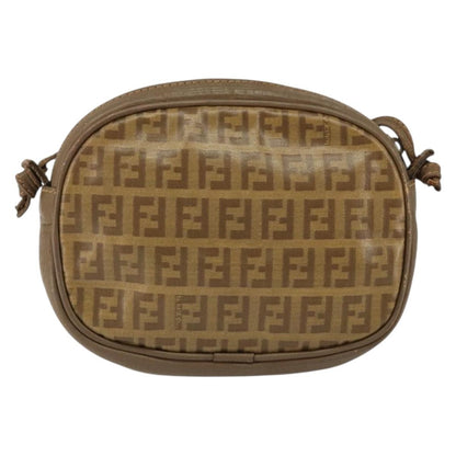 Fendi Zucchino Canvas, BEIGE, CANVAS, Shoulder bag