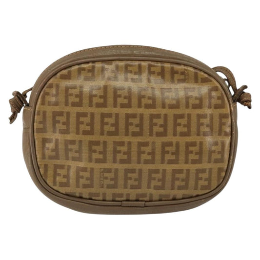 Fendi Zucchino Canvas, BEIGE, CANVAS, Shoulder bag