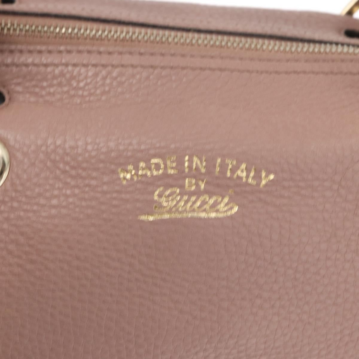 Gucci Bamboo Shopper Tote Leather, PINK, LEATHER, Handbag