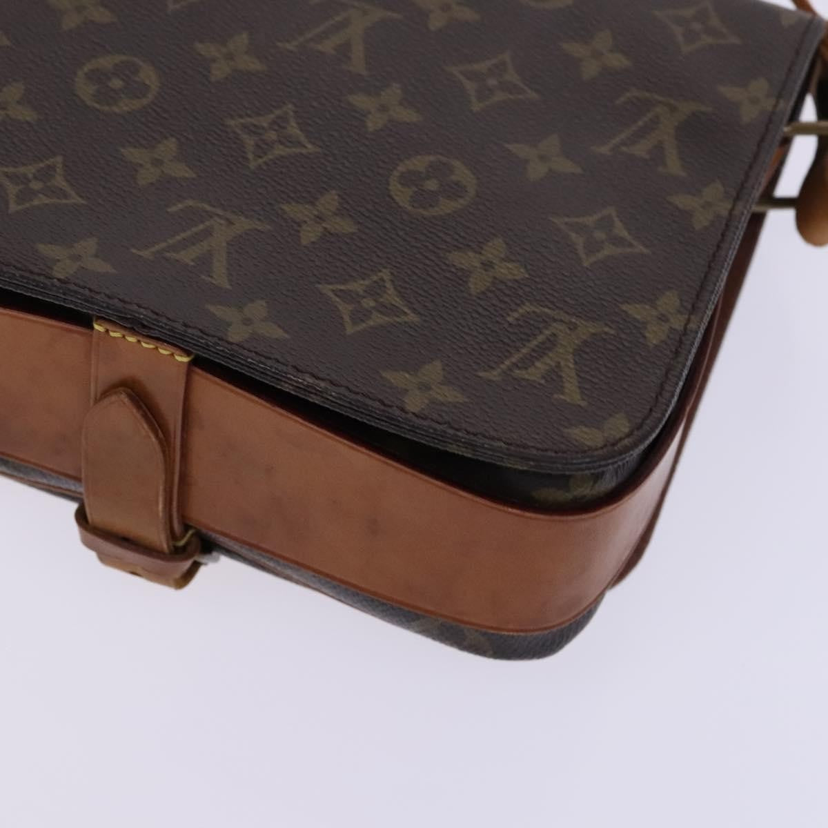 Louis Vuitton Cartouchiere Handbag Monogram Canvas, BROWN, CANVAS, Shoulder bag