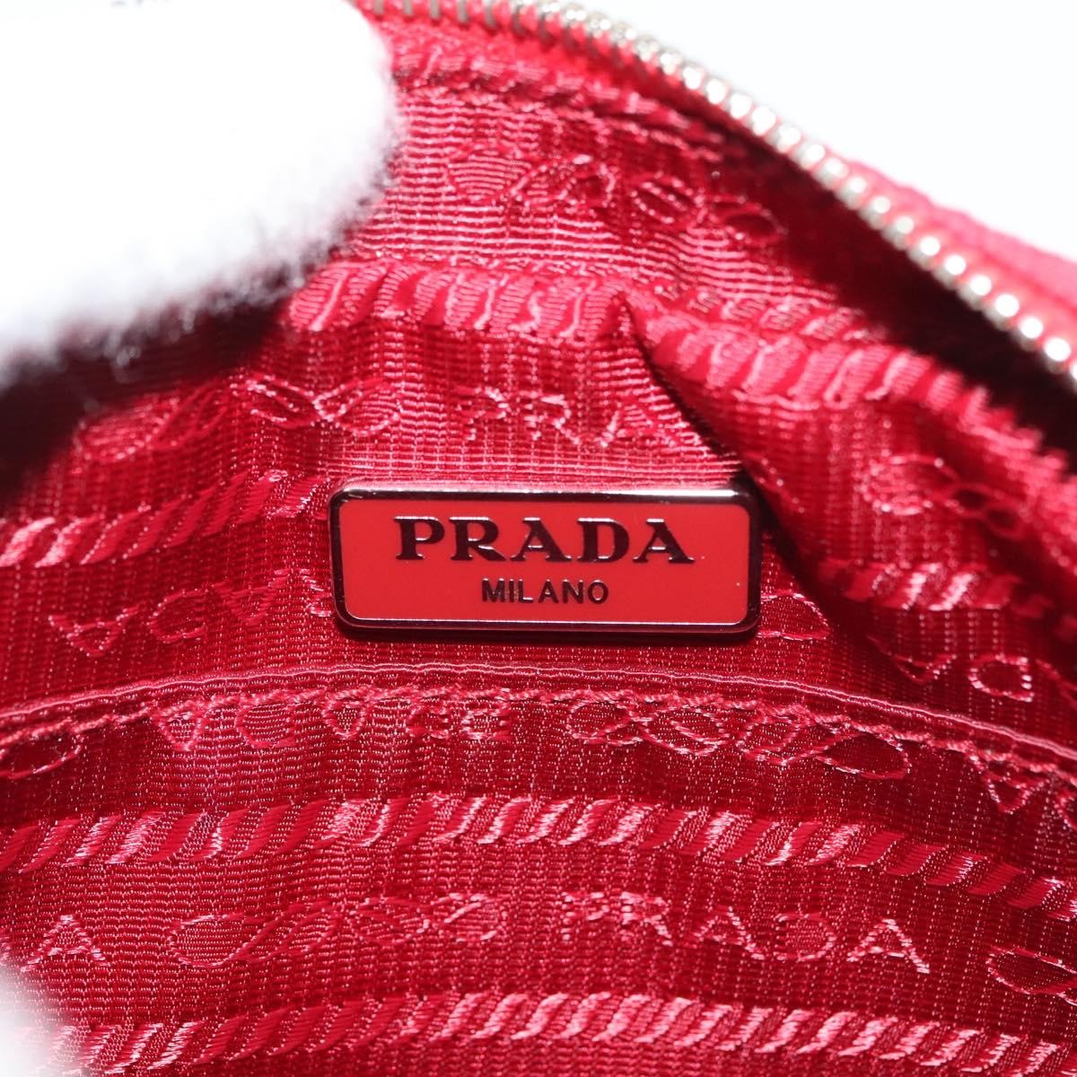 Prada Zip Around Toiletry Bag Canvas, RED, CANVAS, Clutche & pouche