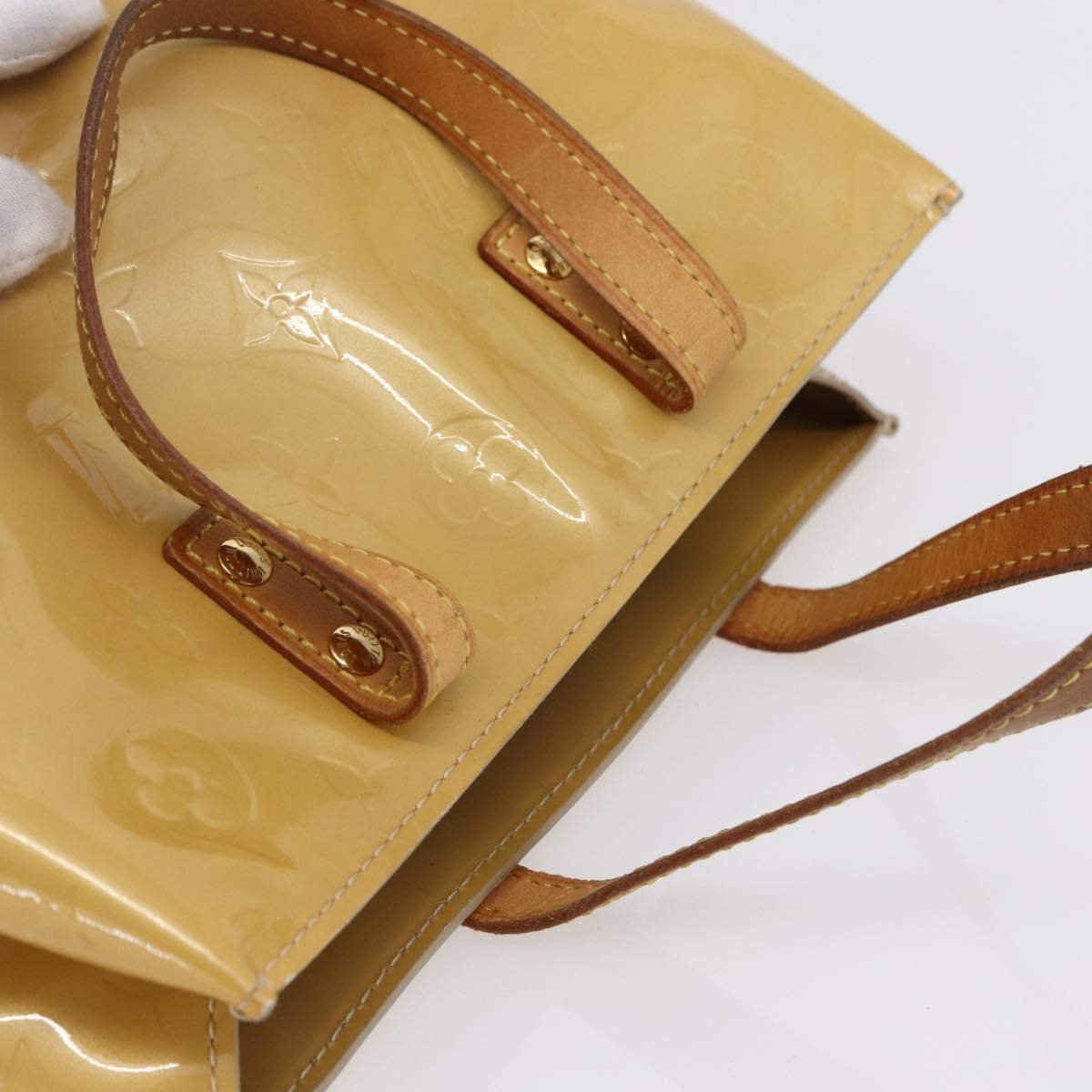 Louis Vuitton Reade Handbag Monogram Vernis, BEIGE, PATENT_LEATHER, Handbag