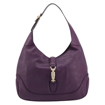 Gucci Jackie Original Shoulder Bag Leather, Purple, Leather, Handbag