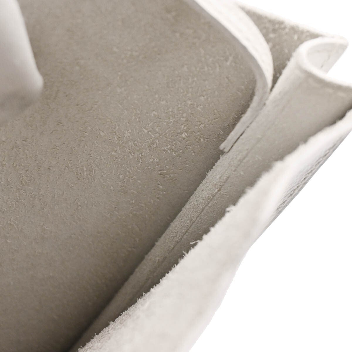 Hermes Onimaitou Handbag Leather, WHITE, LEATHER, Shoulder bag