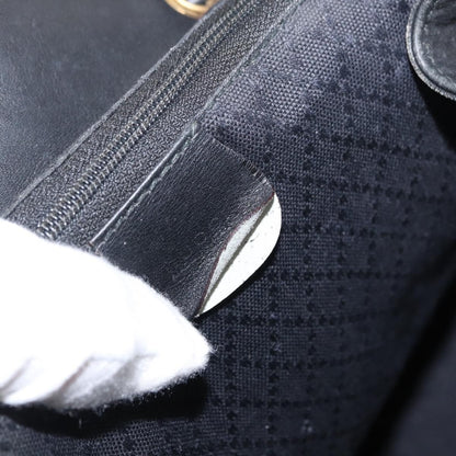 Gucci Vintage Bamboo Backpack Leather, BLACK, LEATHER, Backpack