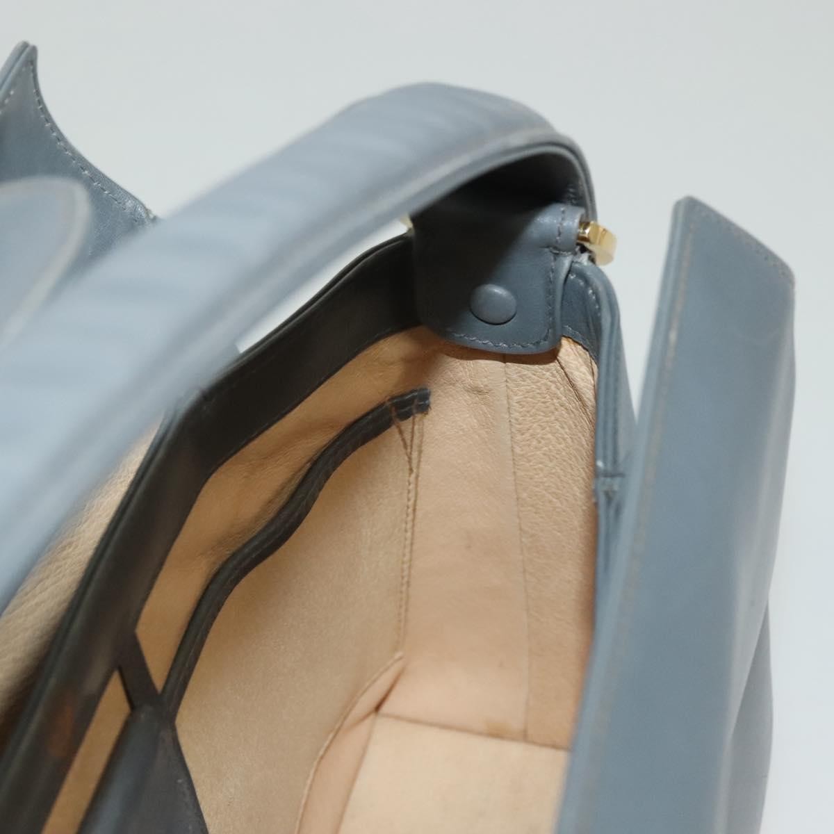 Gucci 1973 Top Handle Bag Leather, GRAY, LEATHER, Handbag