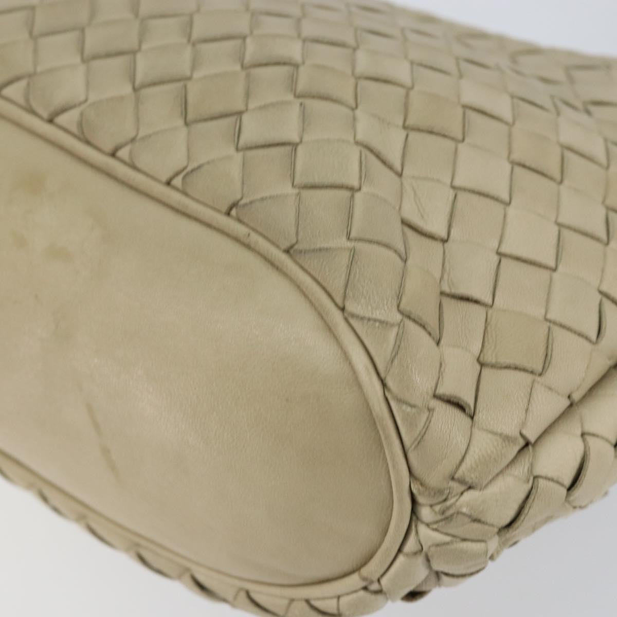 Bottega Veneta Intrecciato Handbag Leather, BEIGE, LEATHER, Handbag