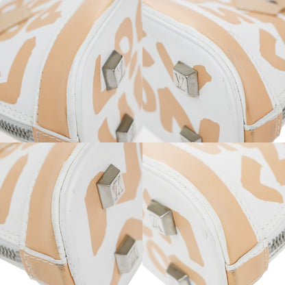 Louis Vuitton Alma Handbag Limited Edition Graffiti Leather, BEIGE, LEATHER, Handbag