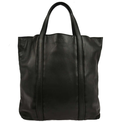 Loewe Vintage Anagram Tote Leather, BLACK, LEATHER, Tote bag