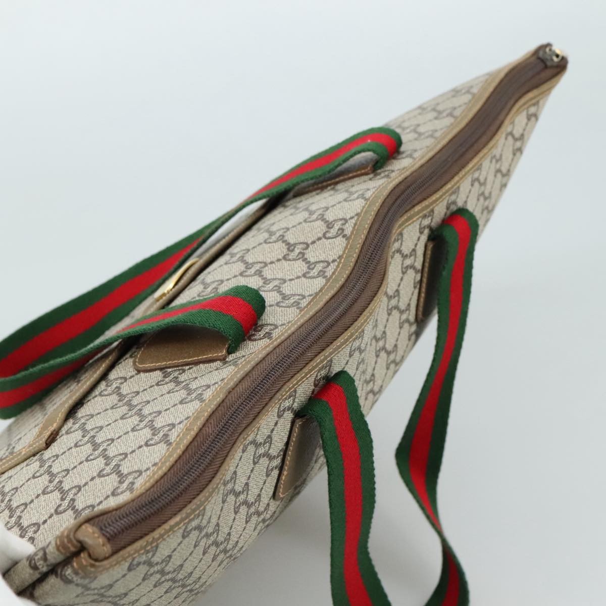 Gucci Ophidia Open Shopping Tote GG Coated Canvas, BEIGE, CANVAS, Tote bag