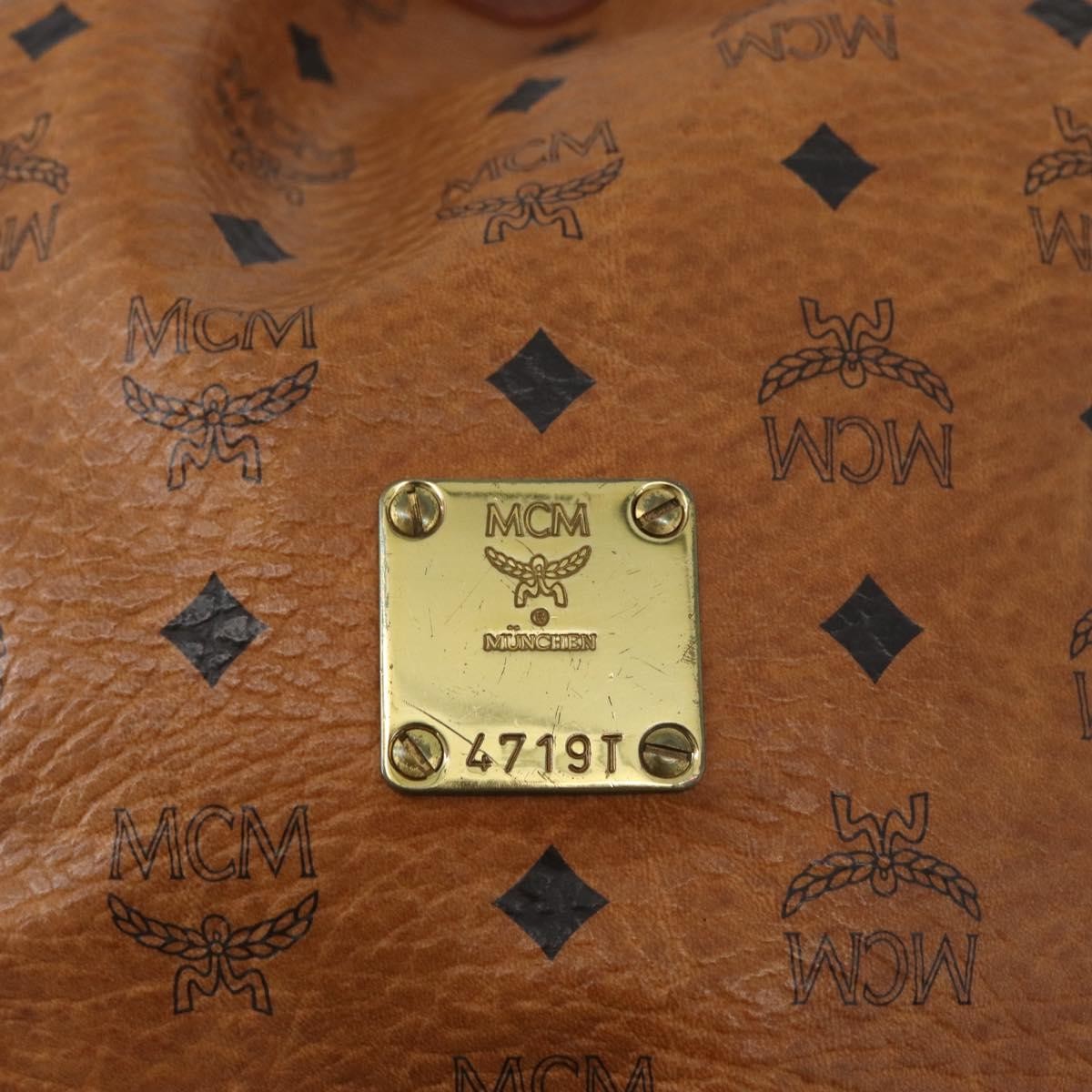 MCM Visetos Shoulder bag Canvas, BROWN, CANVAS, Shoulder bag