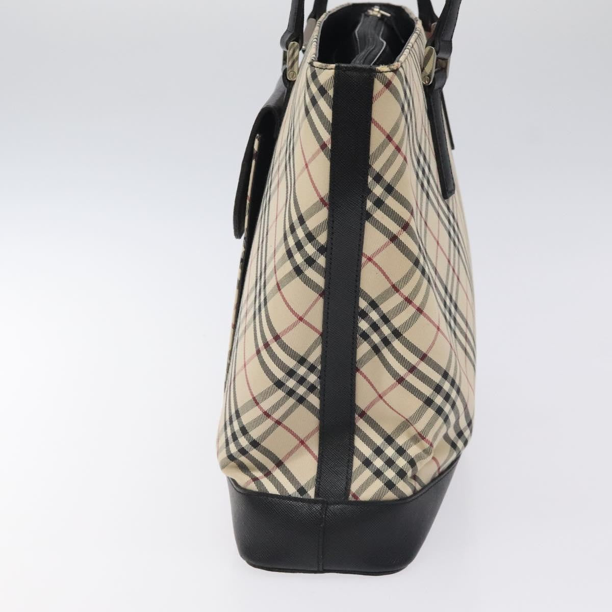 Burberry Nova Check Tote Canvas and Leather, BEIGE, CANVAS, Tote bag