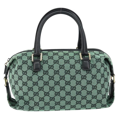 Gucci Full Moon Boston Bag GG Canvas, GREEN, CANVAS, Travel bag