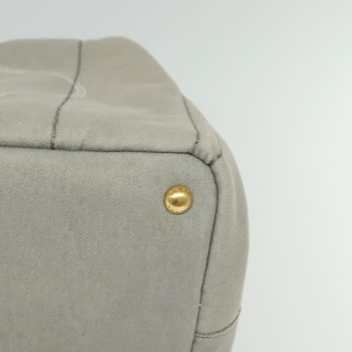 Prada Canapa Tote Canvas, GRAY, CANVAS, Tote bag