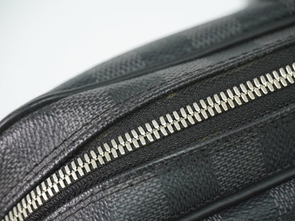 Louis Vuitton Porte-Documents Voyage Briefcase Damier Graphite, Gray, Canvas, Briefcase