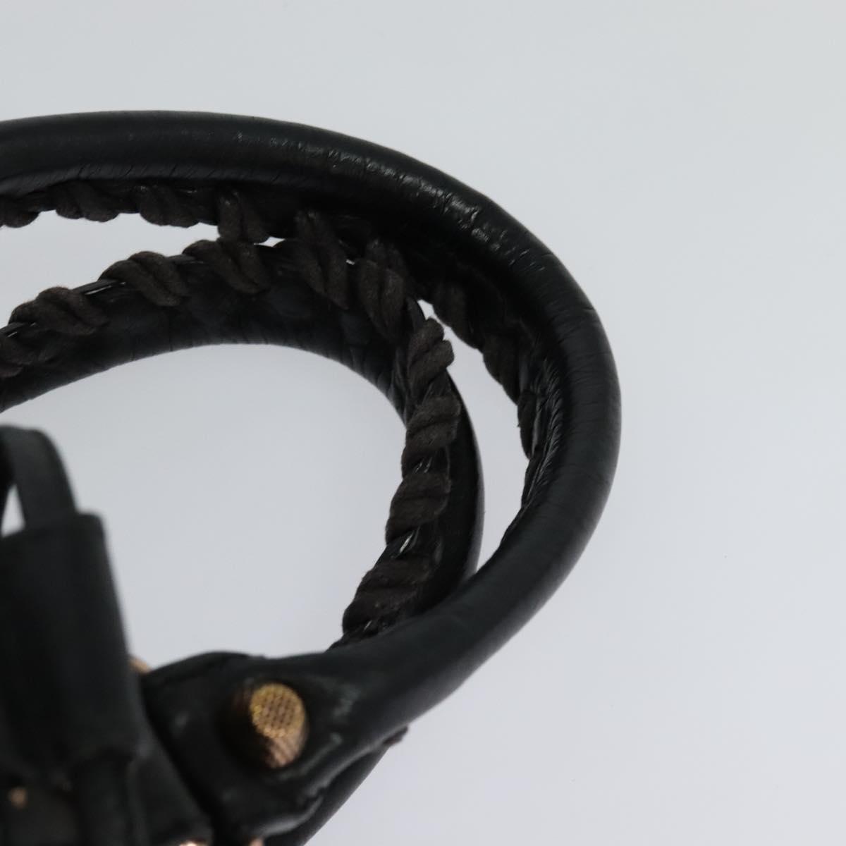 Balenciaga Pom Pon Giant Studs Bag Leather, BLACK, LEATHER, Handbag