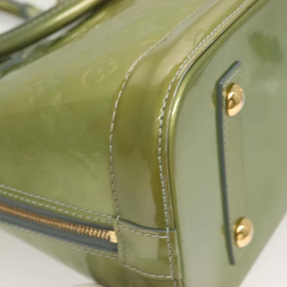 Louis Vuitton Alma Handbag Monogram Vernis, GREEN, PATENT_LEATHER, Handbag