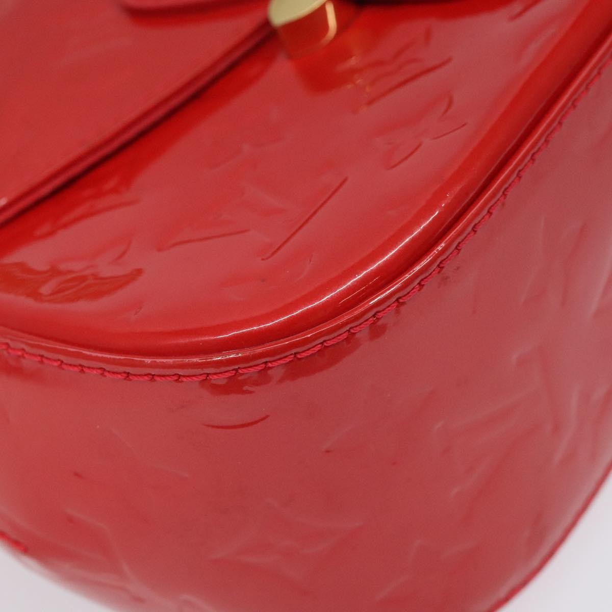 Louis Vuitton Bellflower Handbag Monogram Vernis, RED, PATENT_LEATHER, Shoulder bag