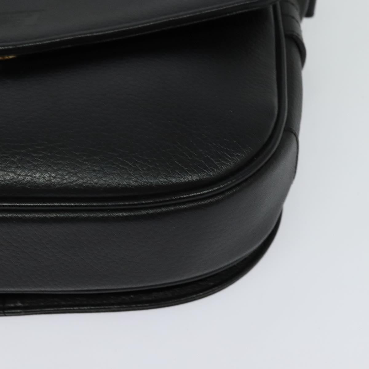 Burberry Flap Shoulder Bag Leather, BLACK, LEATHER, Shoulder bag