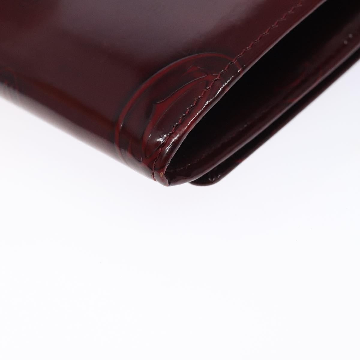 Cartier Happy Birthday Long Wallet Patent leather, BURGUNDY, PATENT_LEATHER, Wallets
