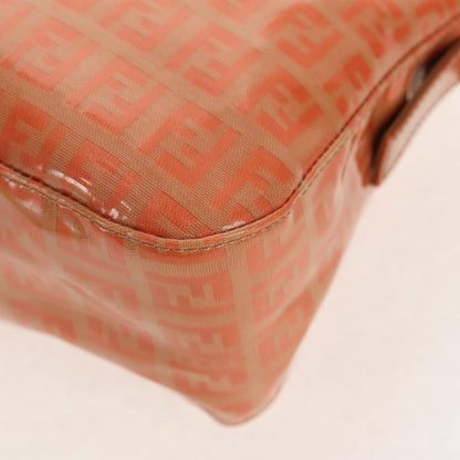 Fendi Mamma baguette Canvas, ORANGE, CANVAS, Shoulder bag