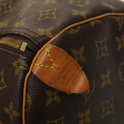Louis Vuitton Keepall Bag Monogram Canvas, BROWN, CANVAS, Travel bag