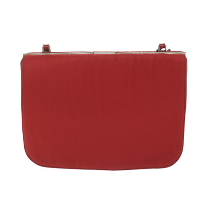Prada Chain Shoulder Bag Tessuto, RED, NYLON, Shoulder bag