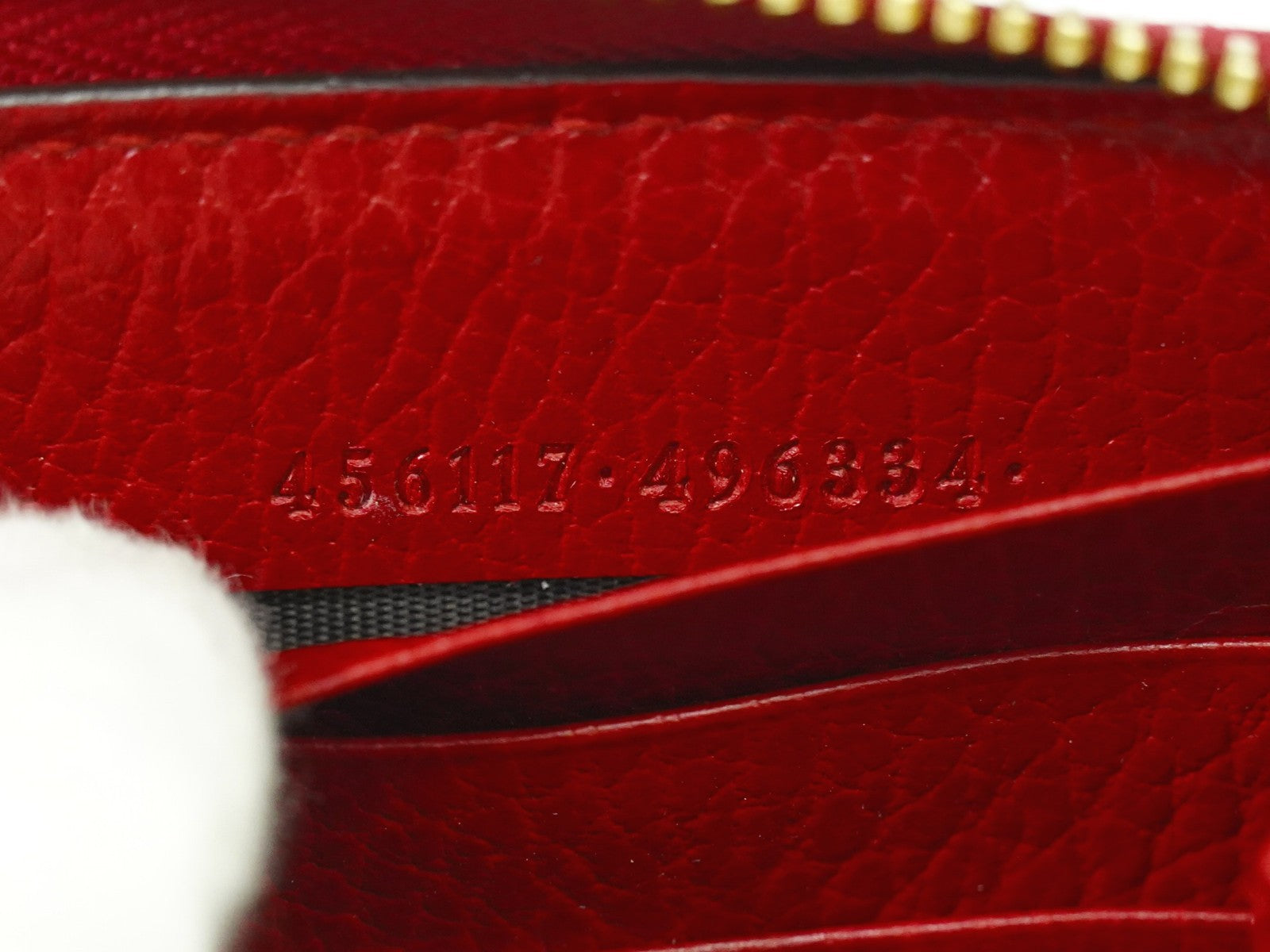 Gucci GG Marmont Zip Around Wallet Leather, RED, LEATHER, Wallets