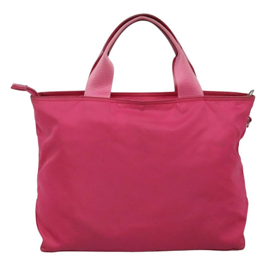 Prada Vela Convertible Tote Tessuto, PINK, NYLON, Tote bag