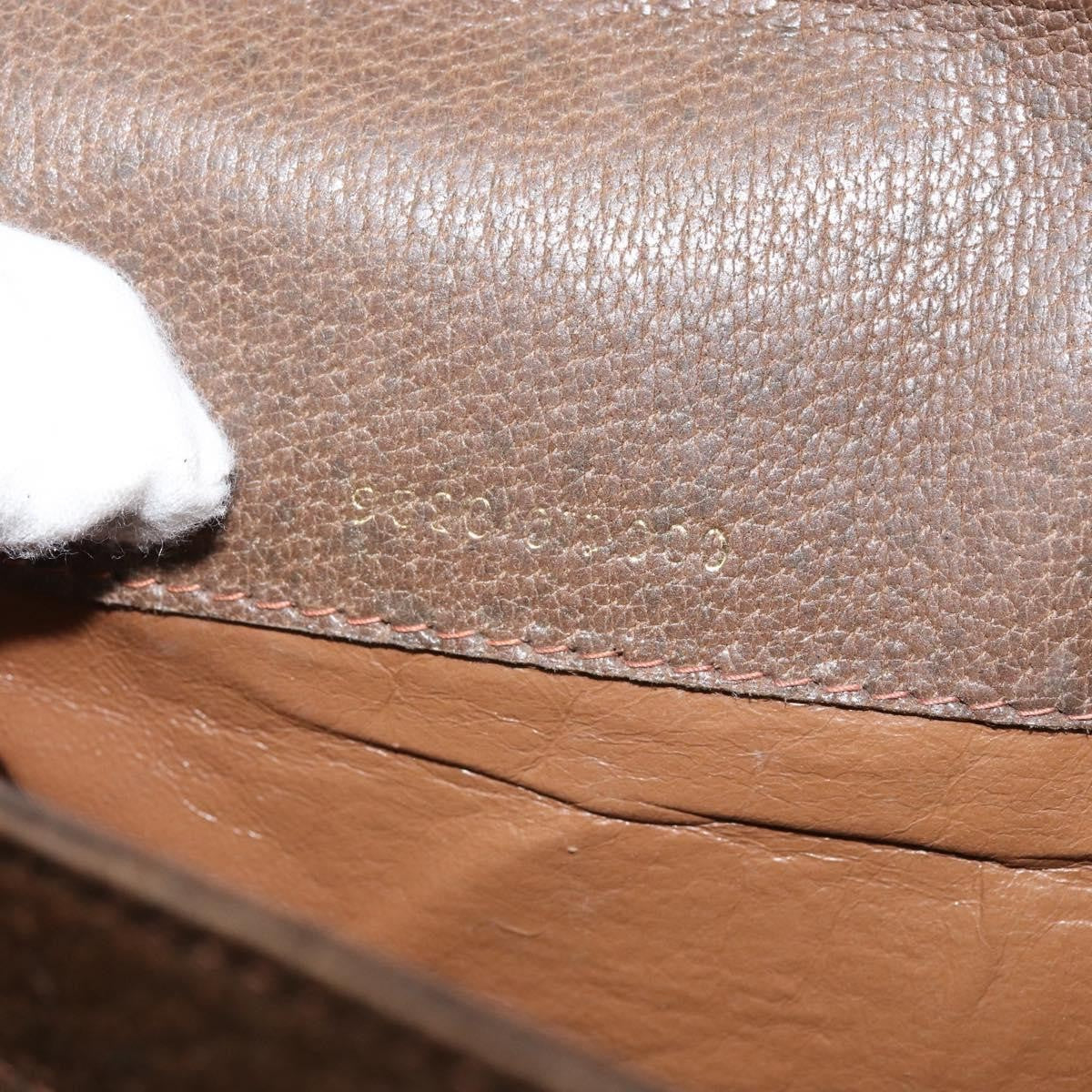 Gucci Vintage Shoulder Bag Leather, BROWN, LEATHER, Shoulder bag