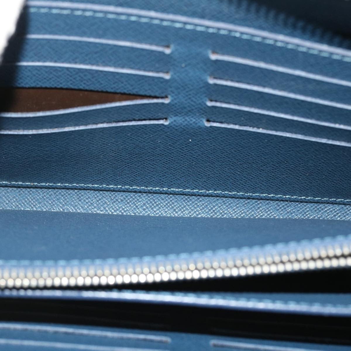 Louis Vuitton Zippy XL Taiga Leather, Navy, Leather, Wallet
