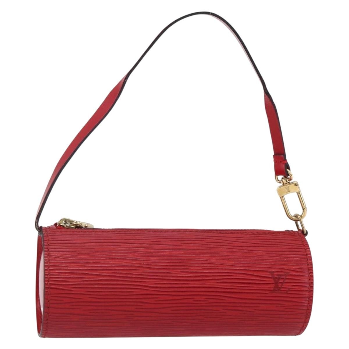 Louis Vuitton Soufflot Pochette Epi Leather, RED, LEATHER, Clutche & pouche