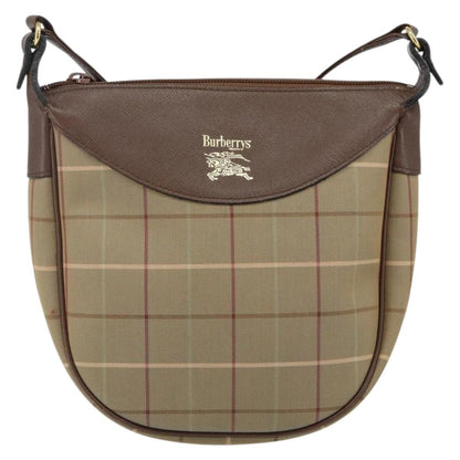 Burberry Nova check Shoulder bag Canvas, BEIGE, CANVAS, Shoulder bag