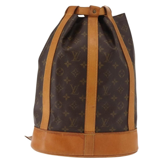 Louis Vuitton Randonnee Pochette Monogram Coated Canvas, BROWN, CANVAS, Shoulder bag