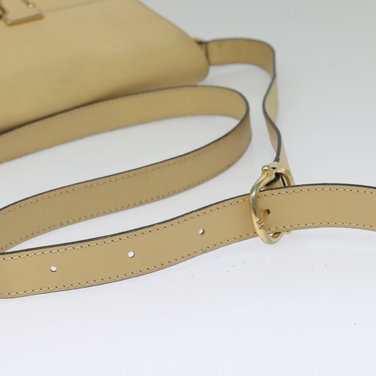 Celine Shoulder Bag Leather, BEIGE, LEATHER, Shoulder bag