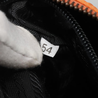 Prada Chain Shoulder Bag Quilted Tessuto, ORANGE, NYLON, Shoulder bag
