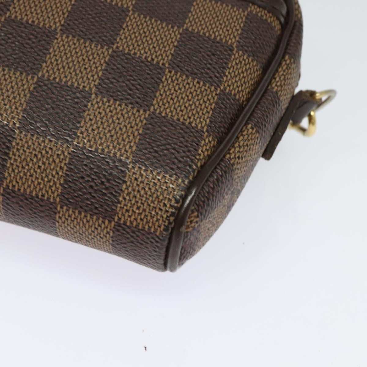 Louis Vuitton Ipanema Pochette Damier, BROWN, CANVAS, Shoulder bag