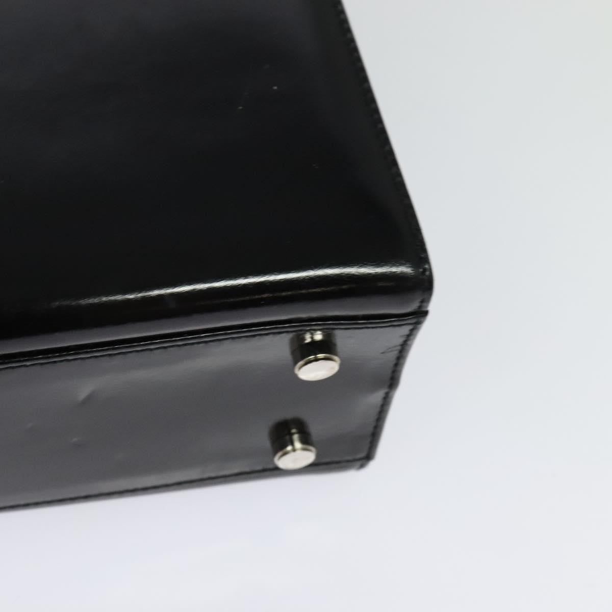 Salvatore Ferragamo Gancini handbag Patent leather, BLACK, PATENT_LEATHER, Handbag