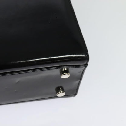 Salvatore Ferragamo Gancini handbag Patent leather, BLACK, PATENT_LEATHER, Handbag