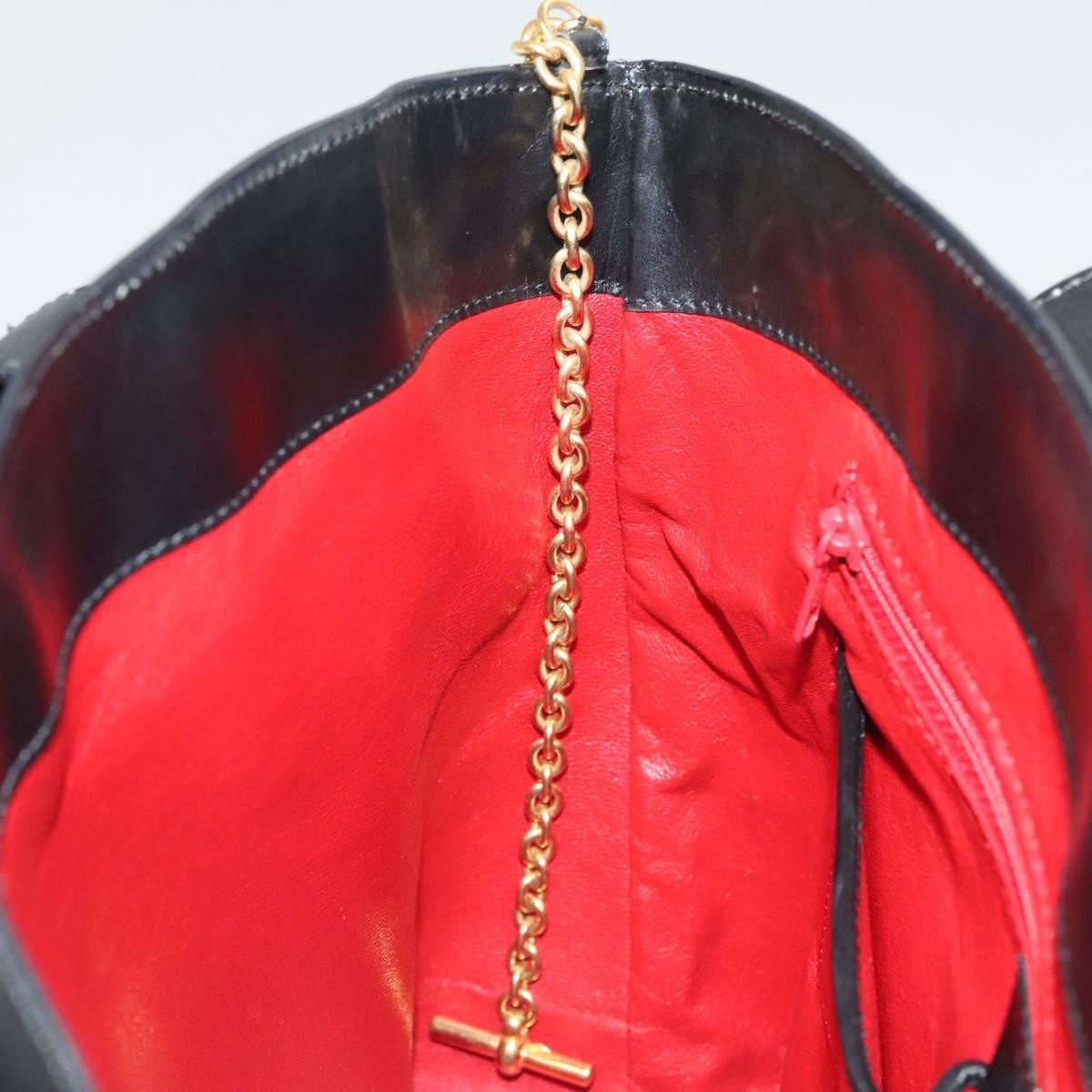 Celine Shoulder Bag Leather, BLACK, LEATHER, Shoulder bag