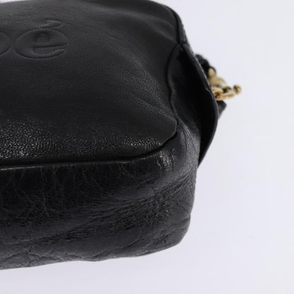 Chloe Vintage Shoulder Bag Leather, BLACK, LEATHER, Shoulder bag