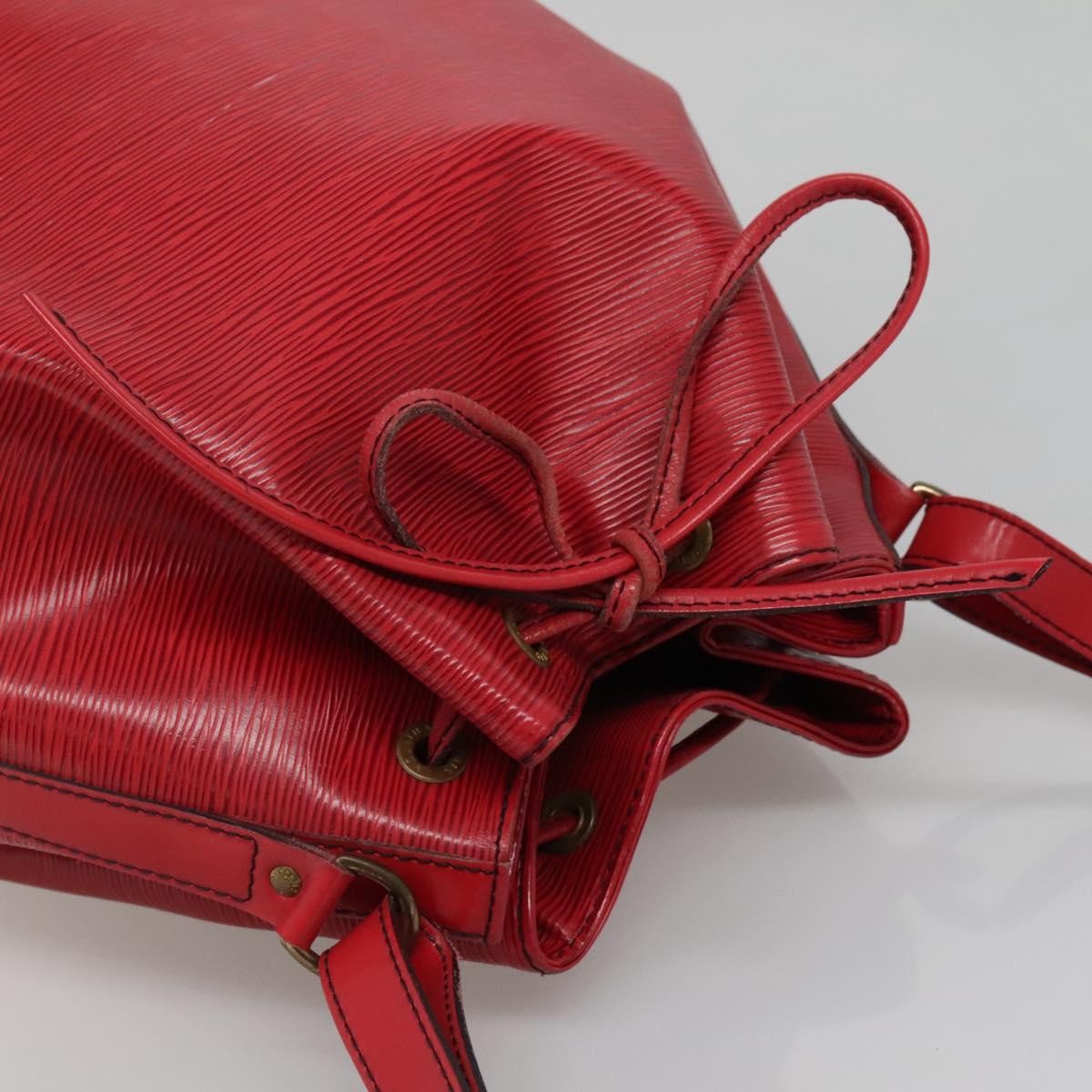 Louis Vuitton Noe Handbag Epi Leather, RED, LEATHER, Handbag