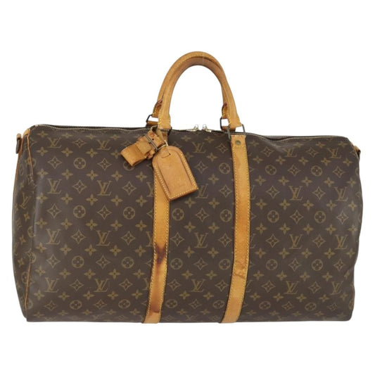 Louis Vuitton Keepall Bag Monogram Canvas, Brown, Canvas, Travel Bag