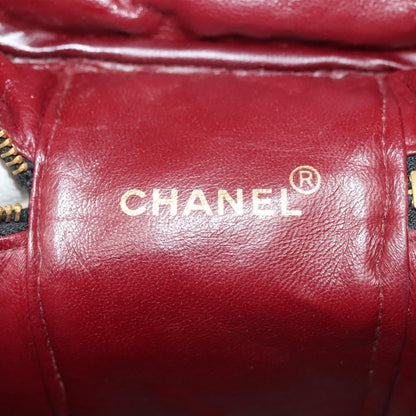 Chanel Vanity pouch Leather, BLACK, LEATHER, Toiletry Case